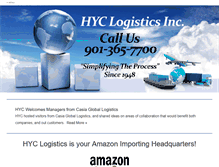 Tablet Screenshot of hyclogistics.com